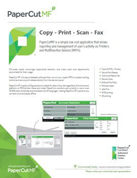 Ecoprintq Cover, Papercut MF, Advanced Business Solutions, Xerox, Lexmark, HP, Copier, Printer, MFP, Florida, FL